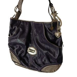 Kathy Van Zeeland Elegant Purple and Silver Women's Bag
